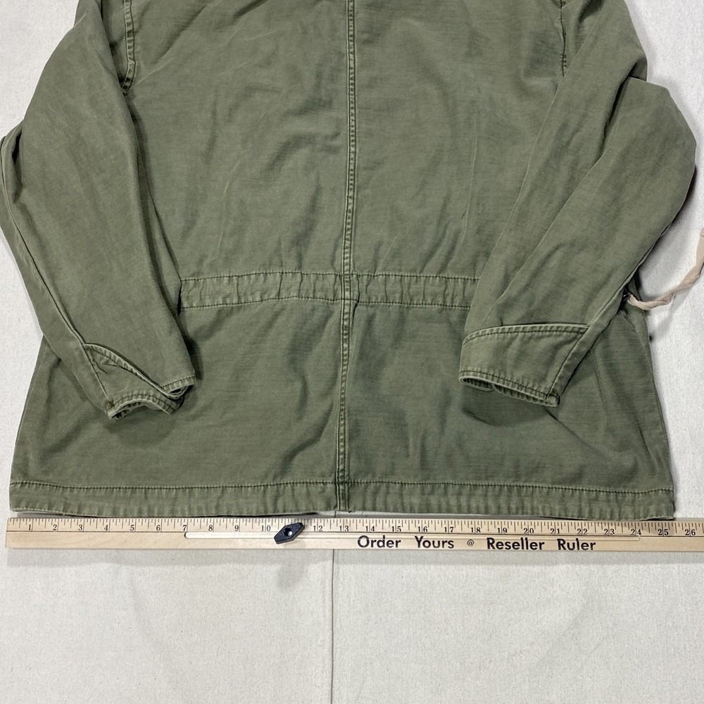 Free People Joshua Tree Utility Military Style Hooded Cotton Jacket Moss sz Sm - Picture 16 of 16